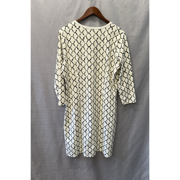 J. McLaughlin Midi Dress Womens Size XL Catalina Cloth Stretch Preppy Print - Picture 2 of 8